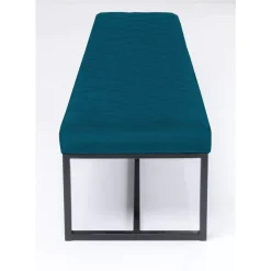Sitzbänke|KARE Design Bank Smart Petrol Schwarz 150X40Cm
