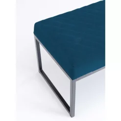 Sitzbänke|KARE Design Bank Smart Petrol Schwarz 90Cm