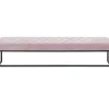 Sitzbänke|KARE Design Bank Smart Rosa Schwarz 150X40Cm