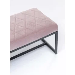Sitzbänke|KARE Design Bank Smart Rosa Schwarz 150X40Cm