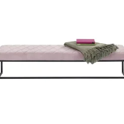 Sitzbänke|KARE Design Bank Smart Rosa Schwarz 150X40Cm
