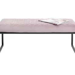 Sitzbänke|KARE Design Bank Smart Rosa Schwarz 90X40Cm