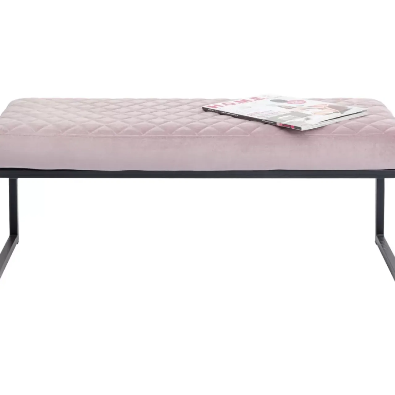 Sitzbänke|KARE Design Bank Smart Rosa Schwarz 90X40Cm