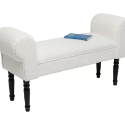 Sitzbänke|KARE Design Bank Wing Creme Schwarz