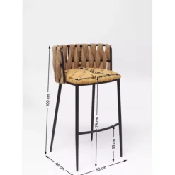 Sitzbänke|KARE Design Barhocker Cheerio Gelb