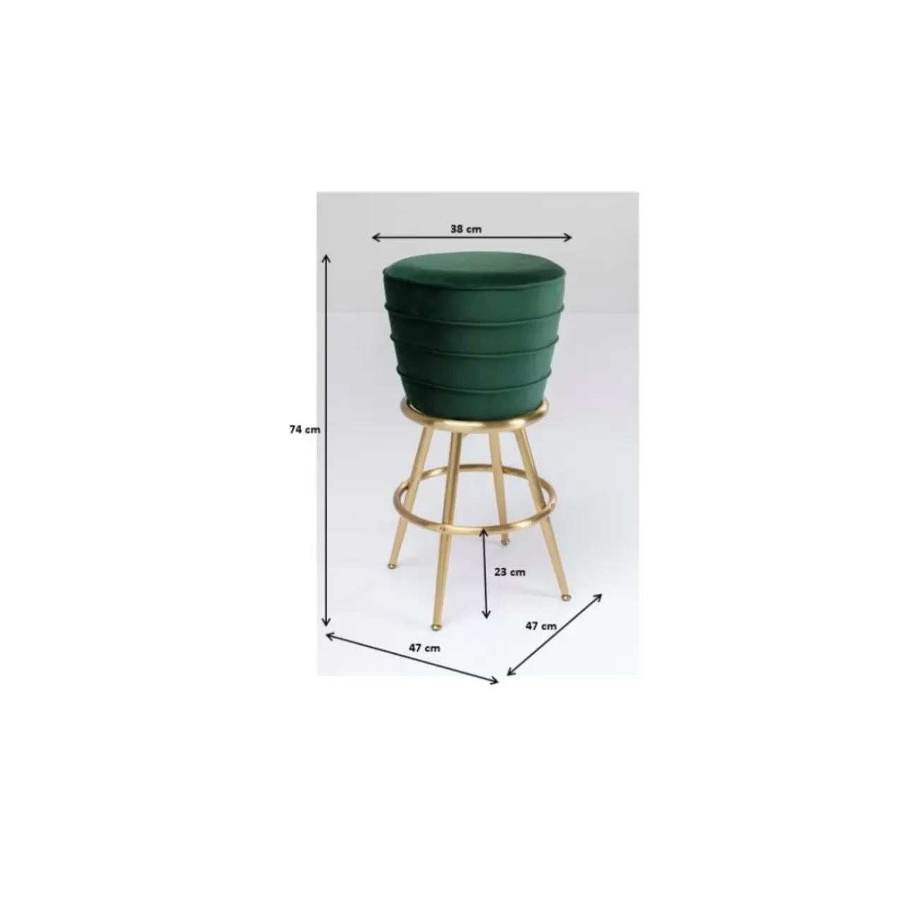 Sitzbänke|KARE Design Barhocker Treviso Grun
