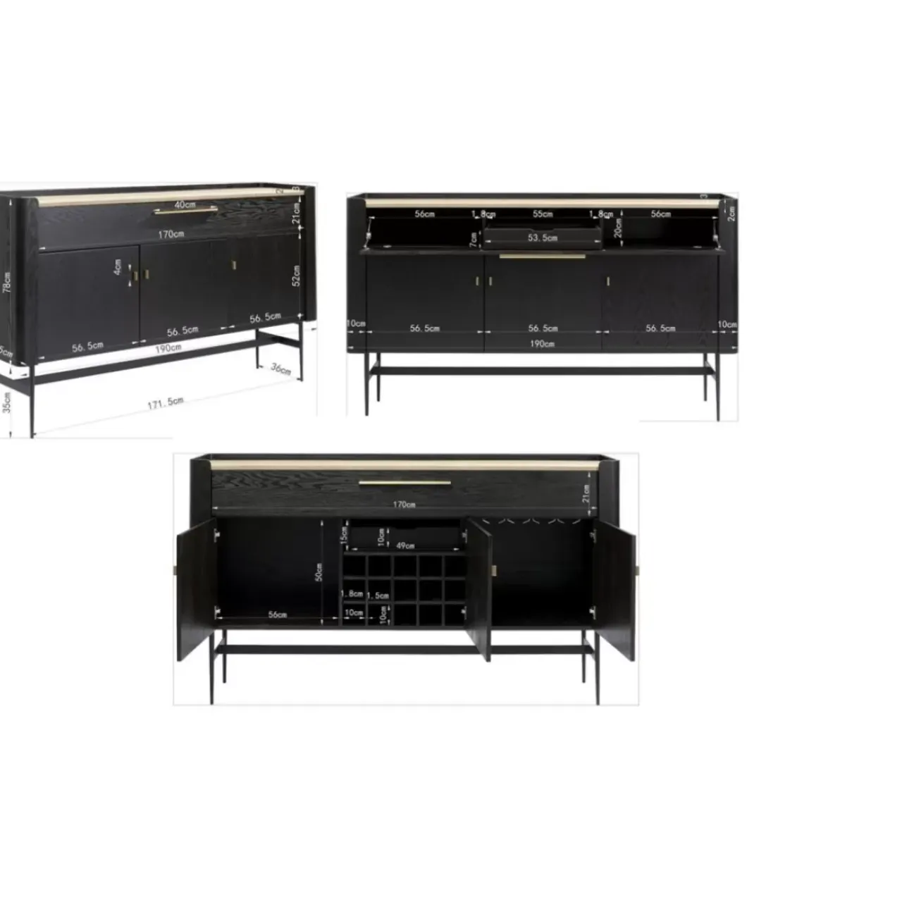 Bars|KARE Design Barschrank Milano 113X190