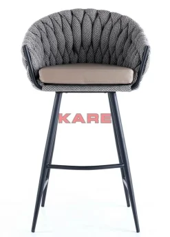 Sitzbänke|KARE Design Barstuhl Knot Tweed