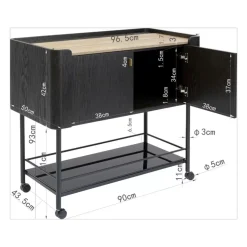 Bars|KARE Design Barwagen Milano 93X96