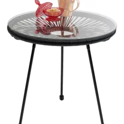 Outdoormöbel|KARE Design Beistelltisch Acapulco Schwarz