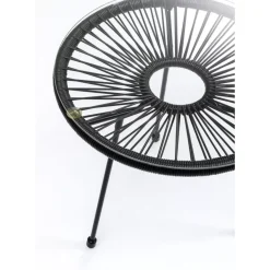 Outdoormöbel|KARE Design Beistelltisch Acapulco Schwarz