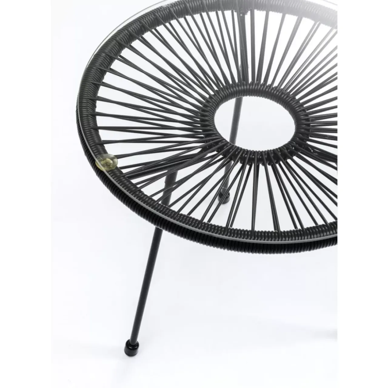 Outdoormöbel|KARE Design Beistelltisch Acapulco Schwarz