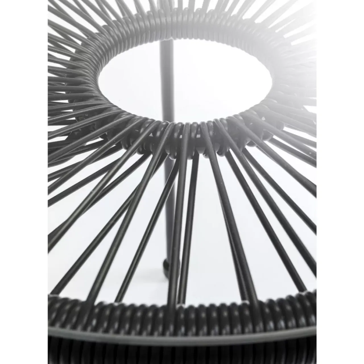 Outdoormöbel|KARE Design Beistelltisch Acapulco Schwarz
