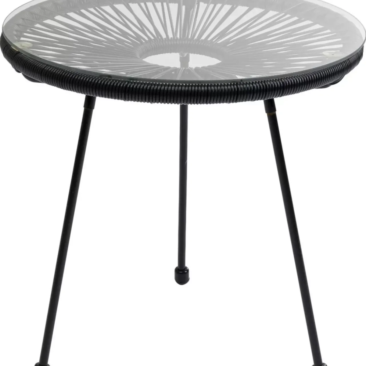 Outdoormöbel|KARE Design Beistelltisch Acapulco Schwarz