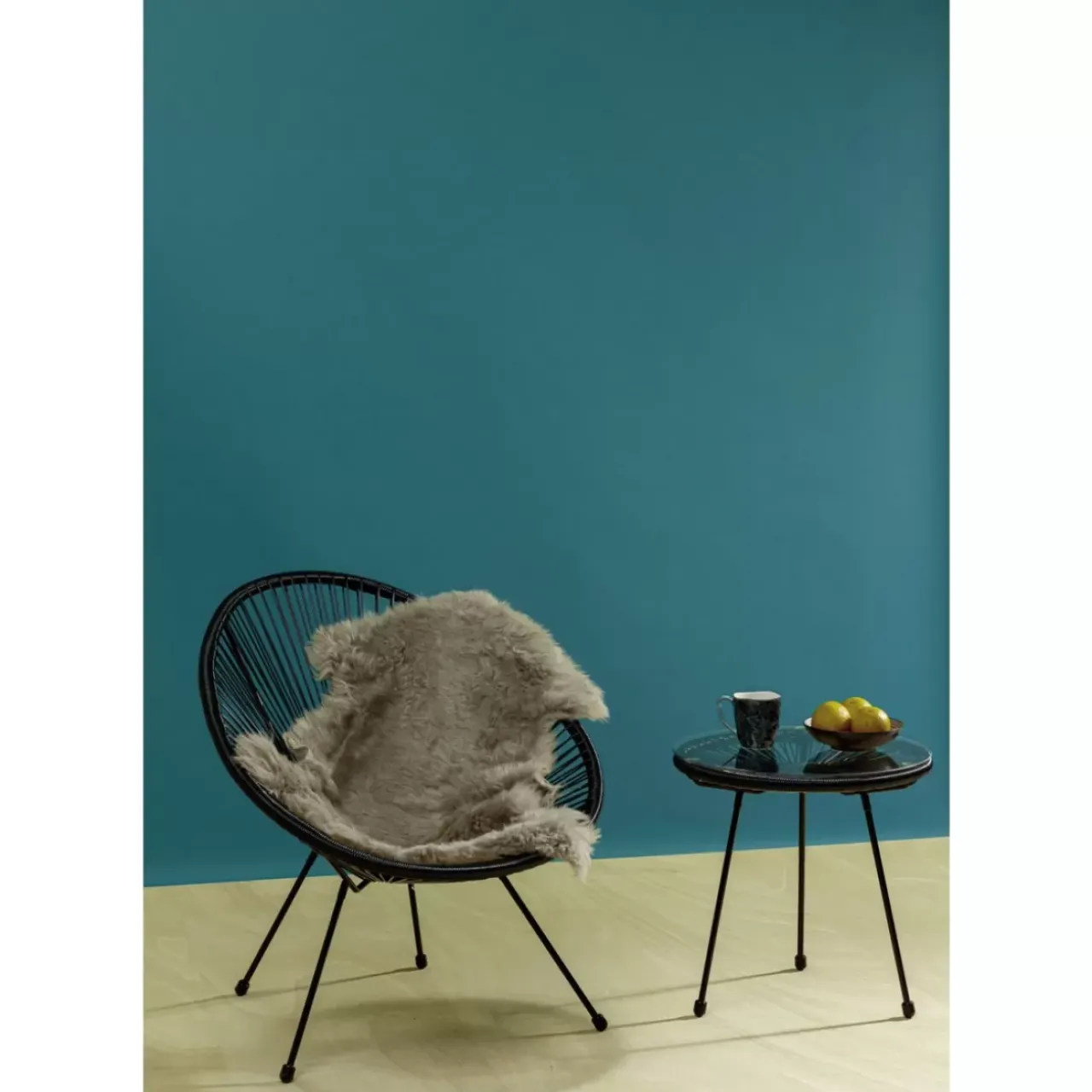 Outdoormöbel|KARE Design Beistelltisch Acapulco Schwarz