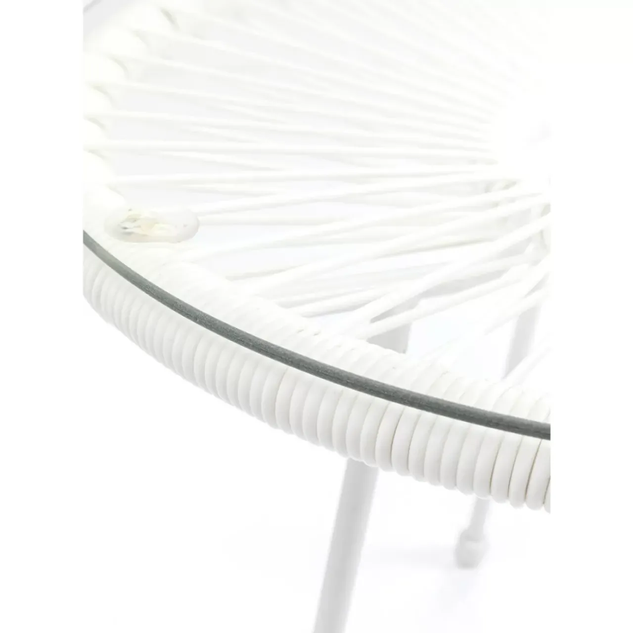 Outdoormöbel|KARE Design Beistelltisch Acapulco Weiss
