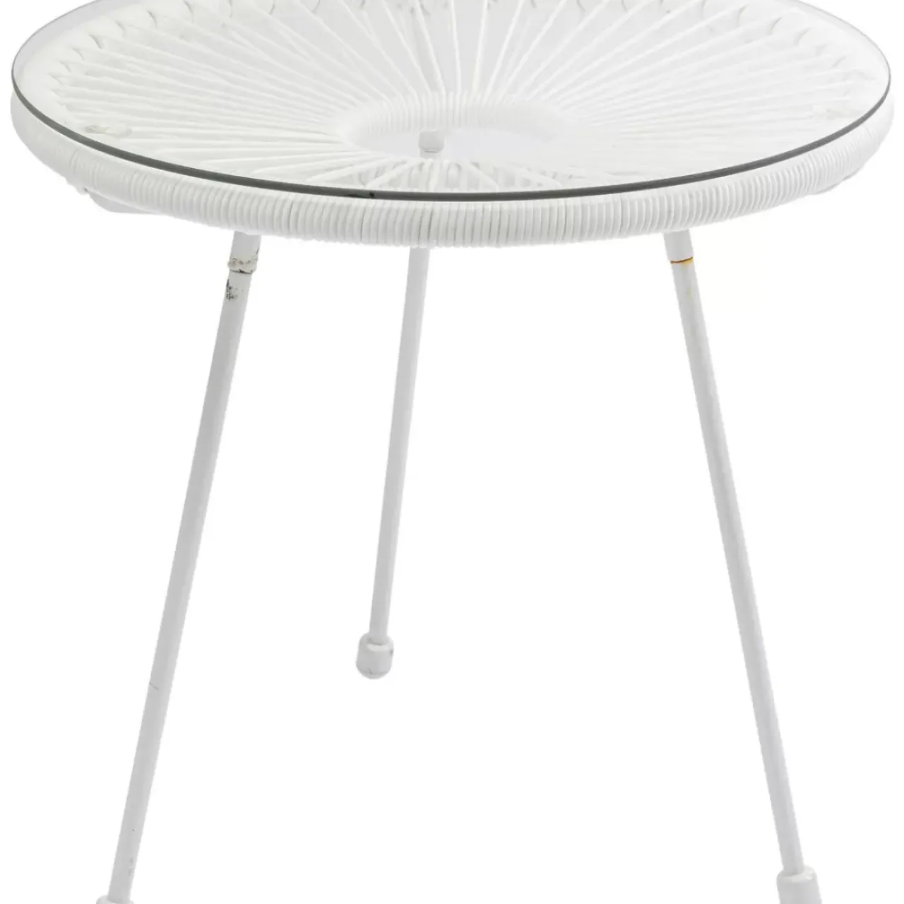 Outdoormöbel|KARE Design Beistelltisch Acapulco Weiss