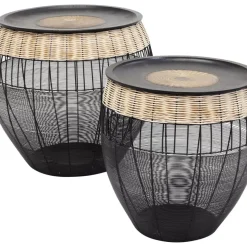 Tische|KARE Design Beistelltisch African Drums (2/Set)