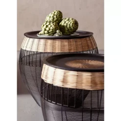 Tische|KARE Design Beistelltisch African Drums (2/Set)