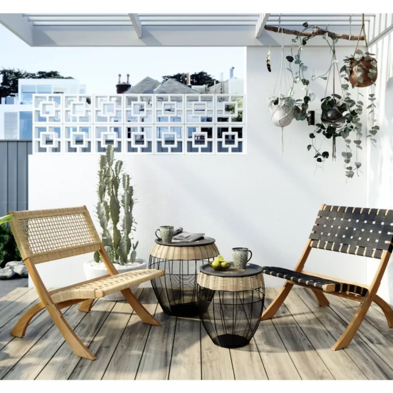 Tische|KARE Design Beistelltisch African Drums (2/Set)