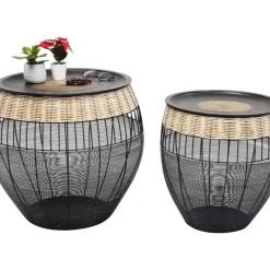 Tische|KARE Design Beistelltisch African Drums (2/Set)