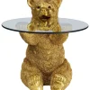 Tische|KARE Design Beistelltisch Animal Bear Gold O40Cm