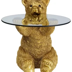 Tische|KARE Design Beistelltisch Animal Bear Gold O40Cm