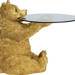 Tische|KARE Design Beistelltisch Animal Bear Gold O40Cm
