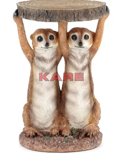 Tische|KARE Design Beistelltisch Animal Meerkat Sisters O33Cm