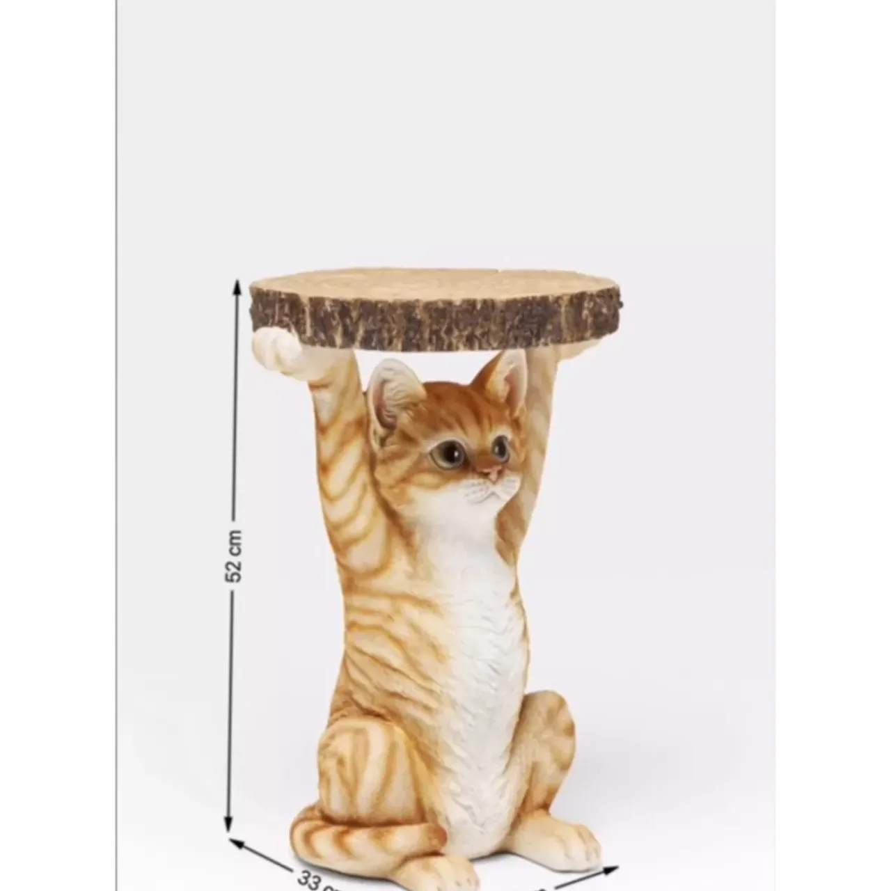 Tische|KARE Design Beistelltisch Animal Ms Cat O33Cm