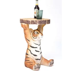 Tische|KARE Design Beistelltisch Animal Tiger O35Cm