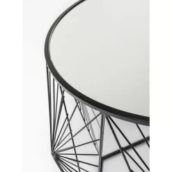 Tische|KARE Design Beistelltisch Cobweb Schwarz (2/Set)