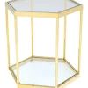 Tische|KARE Design Beistelltisch Comb Gold 55