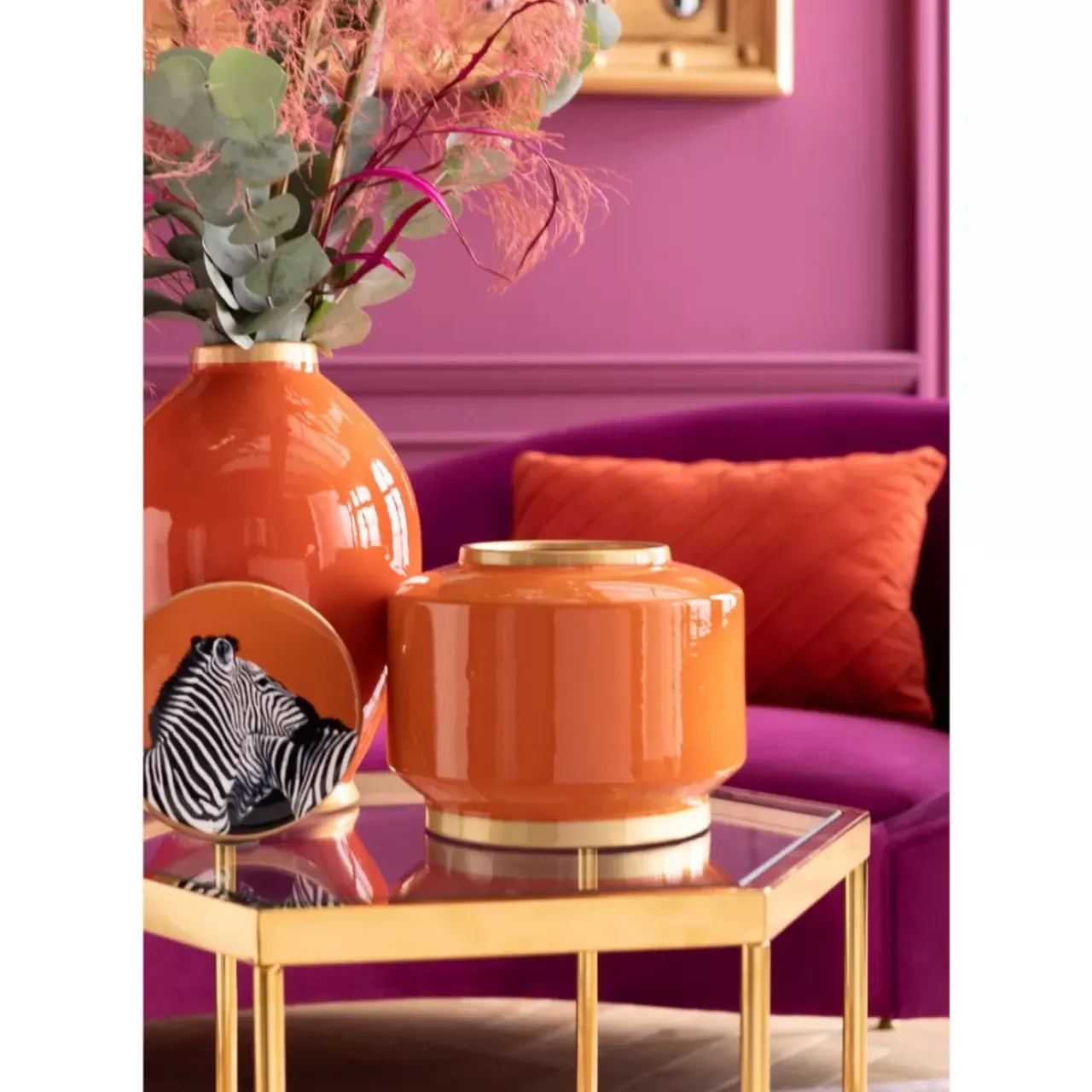 Tische|KARE Design Beistelltisch Comb Gold 55