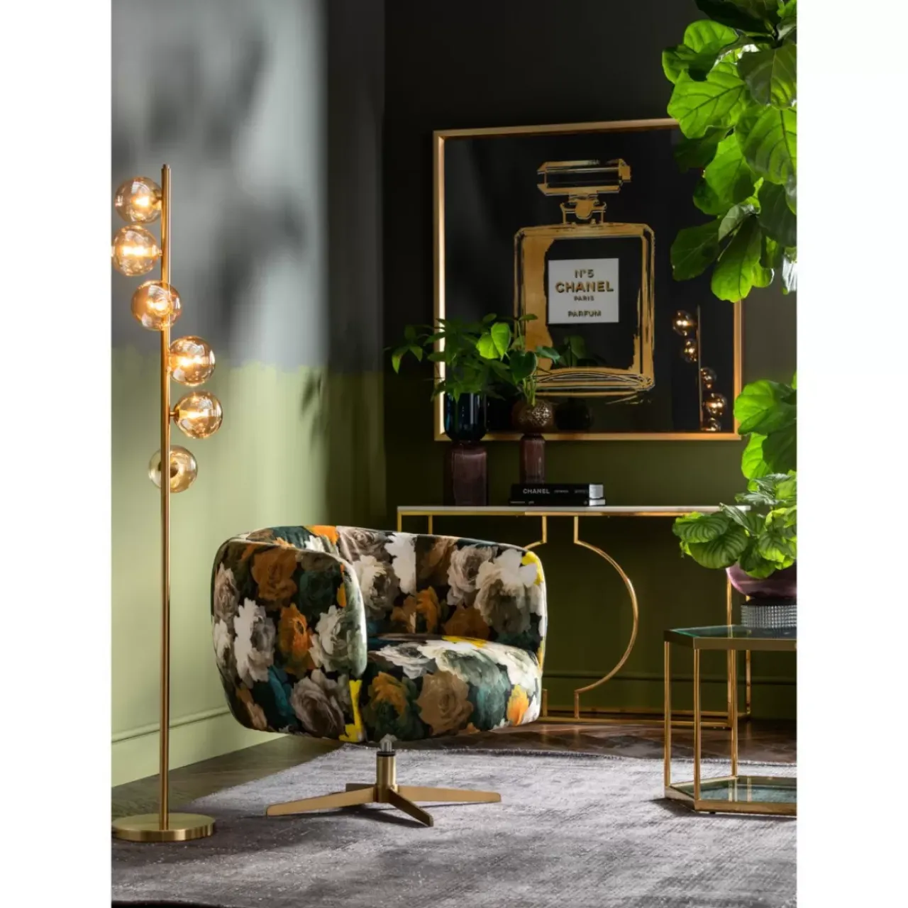 Tische|KARE Design Beistelltisch Comb Gold 55