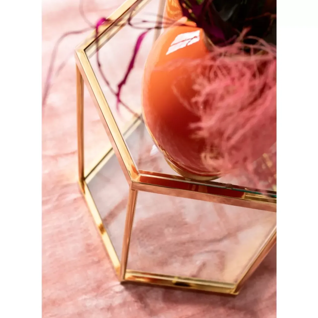 Tische|KARE Design Beistelltisch Comb Gold 55
