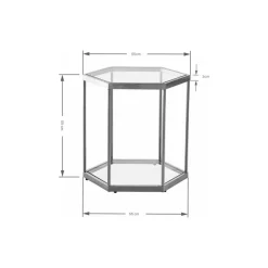 Tische|KARE Design Beistelltisch Comb Schwarz 55Cm