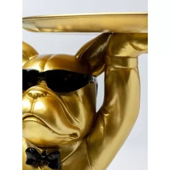 Tische|KARE Design Beistelltisch Cool Bulldog Tray Gold 34X55Cm