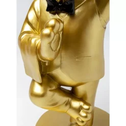 Tische|KARE Design Beistelltisch Cool Bulldog Tray Gold 34X55Cm