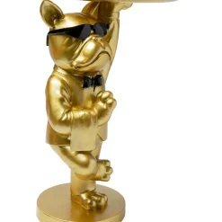 Tische|KARE Design Beistelltisch Cool Bulldog Tray Gold 34X55Cm