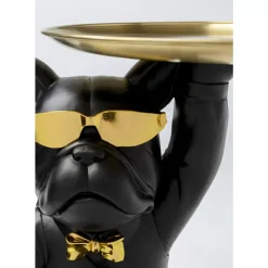 Tische|KARE Design Beistelltisch Cool Bulldog Tray Schwarz 34X55Cm