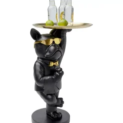 Tische|KARE Design Beistelltisch Cool Bulldog Tray Schwarz 34X55Cm
