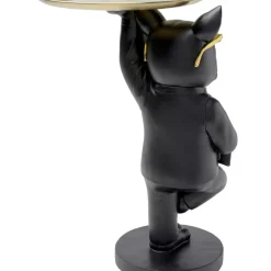 Tische|KARE Design Beistelltisch Cool Bulldog Tray Schwarz 34X55Cm