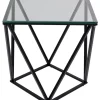 Tische|KARE Design Beistelltisch Cristallo Schwarz 50X50Cm