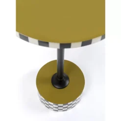 Tische|KARE Design Beistelltisch Domero Checkers Olive O25Cm