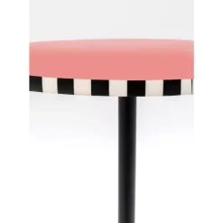 Tische|KARE Design Beistelltisch Domero Checkers Rot O40Cm