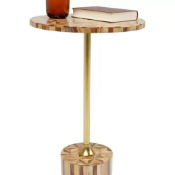 Tische|KARE Design Beistelltisch Domero Geo Braun O40Cm
