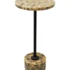 Tische|KARE Design Beistelltisch Domero Mosaic Grau O25Cm