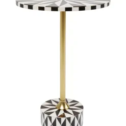 Tische|KARE Design Beistelltisch Domero Star Braun Weis O40Cm