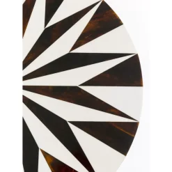 Tische|KARE Design Beistelltisch Domero Star Braun Weis O40Cm